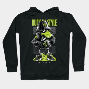 Gangster Duck Style Hip Hop Graffiti Rapper Hoodie